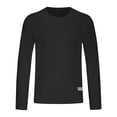 thumbnail image 1 of aohooy Mens Rash Guard Swim Shirt Long Sleeve Breathable UV Sun Protection Athletic Shirts for Hiking Running Workout Black,M, 1 of 4