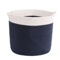 thumbnail image 1 of Unique Bargains Large Storage Baskets Cotton Rope Basket Woven Laundry Basket with Handle, 1 of 5