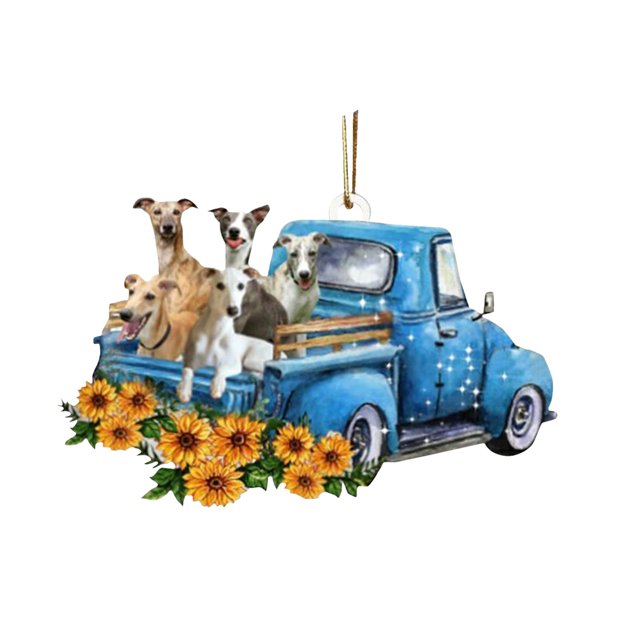 Ornements Suspendus Mignons en Forme de Chien de Voiture 3D