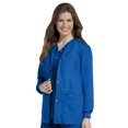 thumbnail image 1 of Landau Essentials Veste d'Uniforme à 4 Poches pour Femmes : Coupe Classique et Décontractée, Col Ras du Cou, devant à Boutons-Pression et Poignets en Tricot 7525, 1 of 1