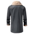 thumbnail image 4 of tumgatte Men's Fall/Winter Fashion Fleece Jacket Stretch Washed Top Jacket Clearance, 4 of 5