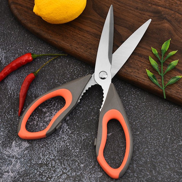 Multifunctional Kitchen Scissors Strong Kitchen Shears Stainless Steel Household Meat Scissors Refrigerator Cut Chicken Scissors Cmmt99446 Took Bag 299p2