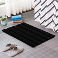 thumbnail image 2 of CHUN YI Anti-slip Bathroom Mat Absorbent Plush Polyester, 16"x24", Black, 2 of 6
