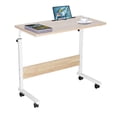 thumbnail image 1 of Bureau Debout Mobile Portable, Bureau pour Portable à Hauteur Réglable de 27,9 Pouces à 37,4 Pouces Table d'Ordinateur Roulante pour Chevet et Canapé avec Roues Verrouillables, 1 of 7