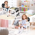 thumbnail image 2 of OLAKIDS 5 in 1 Baby High Chair, Convertible Toddler Table Chair Set, Rocking Chair, Multi-Function Seat with Lockable Universal Wheels, Adjustable Seat Back, Removable Trays, 2 of 8