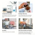 thumbnail image 4 of Reusable Stainless Steel Coffee Filter for Kalita Wave 185 & OXO Brew 8 Cup, Fine Mesh Pour Over Coffee Filter, Dishwasher Safe, 4 of 8
