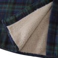 thumbnail image 4 of EGNMCR Jackets for Men Check Lapel Button Long Sleeve Loose Plus Fleece Thick Men's Jacket, 4 of 8