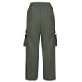 thumbnail image 2 of Soki Pantalon Cargo de Randonnée pour Femmes, Jambe Droite, Joggers Décontractés, Style Militaire de Combat, Pantalon de Travail, 2 of 4