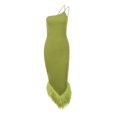 thumbnail image 4 of FcBaudy Robe Sans Manches à Col Asymétrique, Robes d'Été pour Femmes, Robes pour Femmes Robe à Bretelles en Tricot Suspendue pour Femmes en Hiver Dos Nu Ajustée Queue de Poisson Longue Robe Robe Sans Manches à Bretelles Robe pour Femme, 4 of 8