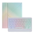 thumbnail image 4 of Étui Clavier pour iPad 5e/iPad 6e Génération avec Clavier, Clavier Sans Fil Rétroéclairé Détachable, Couverture Folio Intelligente, 4 of 5
