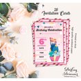 thumbnail image 5 of Darling Souvenir Pink Birthday Invitation Card Printable Elegant Fill or Write In Blank Party Invites 28 Pcs 5 x 7 Inches, 5 of 5