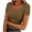 Brown-activewear tops for women, variant on Brnmxoke Knitted Shirts for Women Summer Plus Size Stretch Short Sleeve Tops Casual Scoop Neck Ribbed Slim Fitted Basic Tee Pink,M