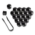 thumbnail image 1 of Maytalsory 20 Pièces Écrou de Roue de Voiture Auto Moyeu Vis Couvercle de Remplacement Antipoussière Noir 19mm 1Set, 1 of 6