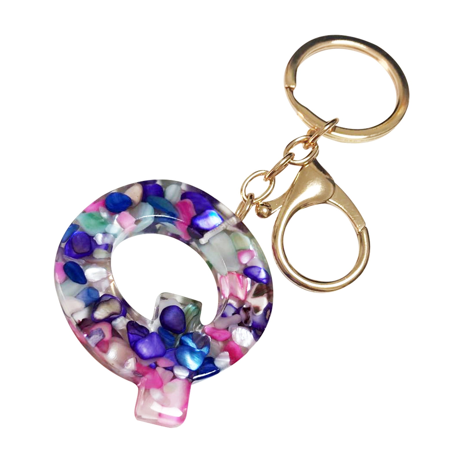 Fridja Mother's Day Custom Creative Keyring Clasp 26 English Letter Pendant Keyring