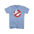 thumbnail image 1 of Real Ghostbusters Logo Light Blue Heather Adult T-Shirt Tee, 1 of 2