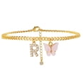 thumbnail image 1 of Product Classification Anklet Product Title Jewelry Initial Anklet Foot Female Anklet Letters For Women Anklet, 1 of 1