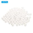 thumbnail image 3 of Unique Bargains Pendentifs Perles Factices 12 mm, Lot de 150 Perles Rondes Imitation Perle, Argent Blanc, 3 of 6