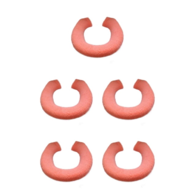 mmirethe High-end Texture Toilet Seat Pad Comfort And Easy Installation Exquisite Craft Orange 5Set