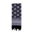 thumbnail image 2 of Rothco Skulls Shemagh Tactical Desert Scarf - White / Black, 2 of 2
