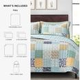 thumbnail image 3 of Mainstays All in One Lightweight Quilt Set and Sheet Set -7 Piece, Full, Patchwork, 3 of 14