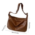 thumbnail image 3 of SLYNSHome Sac Bandoulière pour Femmes en Cuir, Sacs Bandoulière, Sac à Main d'Épaule, Cabas, Sacs à Main pour Plein Air, Randonnée, Vélo, Voyage - Café, 3 of 7
