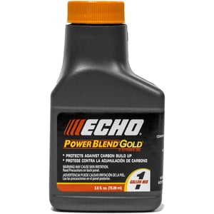 Echo PowerBlend Gold 2-Stroke Engine Oil 2.6 oz Bottle 50:1 Ratio Mix 6450001S