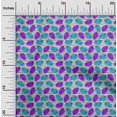 thumbnail image 2 of oneOone Popeline de Coton Tissu Violet Feuille Tropicale avec Texture Rayée Matériel de Robe Tissu Imprimé Tissu au Mètre 56 Pouces de Large, 2 of 4
