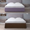 thumbnail image 3 of PiccoCasa Pleated Ruffle Bed Skirts with 14" Drop, King Coffee Color, 3 of 10