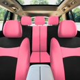 thumbnail image 3 of FH Group Light & Breezy Flat Cloth Car Seat Cover Set For Car Truck SUV Van Pink - Rear, 3 of 5