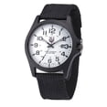 thumbnail image 2 of Montre-bracelet pour Hommes à Date en Acier Inoxydable, Sport Militaire, Analogique, Quartz, Armée, BK&WH, 2 of 4
