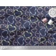 thumbnail image 3 of Soimoi Silk Fabric Floral & Heart Decor Fabric Printed Yard 42 Inch Wide, 3 of 3