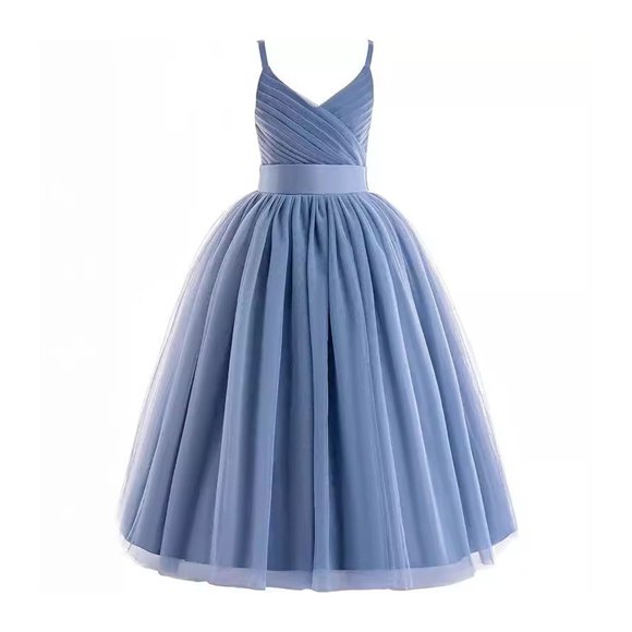 TJAZFJPA Children's Fashion Mesh Lace Suspender Puffy Dress Birthday Dress (3 14 Years Old) Little Girl Dresses Size 7-8 Party Dresses for Girls 10-12 Short