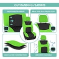 thumbnail image 4 of FH Group Light & Breezy Flat Cloth Car Seat Cover Set For Car Truck SUV Van Green - Rear, 4 of 5