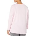 thumbnail image 2 of Just My Size Womens Split Neck Long Sleeve Graphic Tee, 4X, 2 of 2