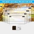 thumbnail image 4 of EGNMCR Projecteur Mini Projecteur Mini Portable Automatique HD Projecteur Portable pour Extérieur/intérieur Projecteur de Films un Projecteur, 4 of 8