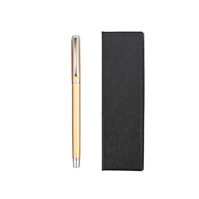 Gold Student Exam Pen 0.5Mm Press Type Gel Ink Pen Quick Drying Writing Pen Set Of 1 Gold Ink Pen For School Office Note Taking Smooth Writing Comfort Grip Design 54G Lightweight