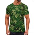 thumbnail image 2 of Ceisia T-Shirt Décontracté pour Homme, Coupe Ajustée, Tissé, Imprimé Camouflage, Col Rond, Manches Courtes, Cadeaux, 2 of 9