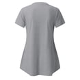 thumbnail image 3 of Chemises à Manches Courtes pour Femmes Enceintes Femmes Allaitement Couleur Unie Col Rond Manches Courtes Col Rond Blouse d'Allaitement Blouses à Manches Courtes pour Femmes Hauts à Manches Courtes pour Femmes, 3 of 9