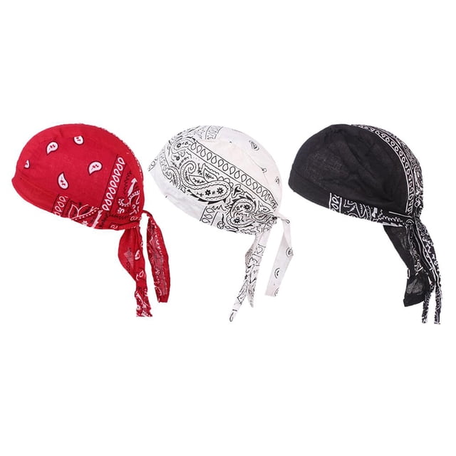 3 Pcs Men' Chemo Cancer Cap Beanie Head Scarf Cover Hat