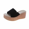 thumbnail image 2 of RKSTN Sandales pour Femmes Sandales Compensées Mode Sandales à Bout Ouvert Sandales à Plateforme Sandales Souples Confortables, 2 of 3