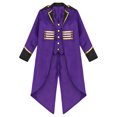 thumbnail image 3 of Yhong Garçons Filles Corset Renaissance Veste Queue-de-Pie Médiévale Smoking Long Steampunk Violet 10, 3 of 5