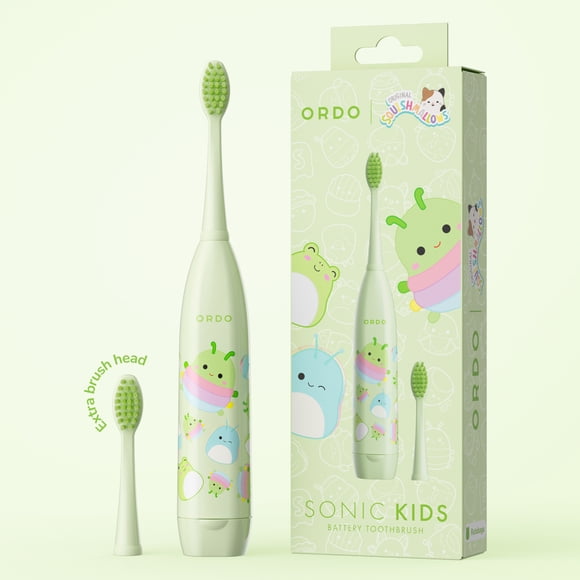 Ordo Sonic Kids Battery Toothbrush - Squishmallows Rutabaga - Green