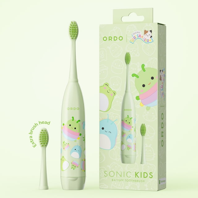 Brosse À Dents À Piles Ordo Sonic Kids – Squishmallows Rutabaga – Vert