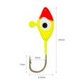 thumbnail image 3 of Graflsoa Jigs de Pêche sur Glace de 10 Pcs avec Motif de Poissons Rouges et Jaunes, Acier à Haute Teneur en Carbone, Plusieurs Options de Couleur, Format Compact, Emballage Léger, 3 of 7