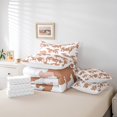 thumbnail image 5 of Ochre Yellow Cowhide Twin Comforter Set,7 Pieces Soft Microfiber Bull Cattle Cow Print Comforters with Fitted Sheet,Flat Sheets,and Pillowcases- Farmhouse Western Farm Animals Skin Bedding Sets, 5 of 5