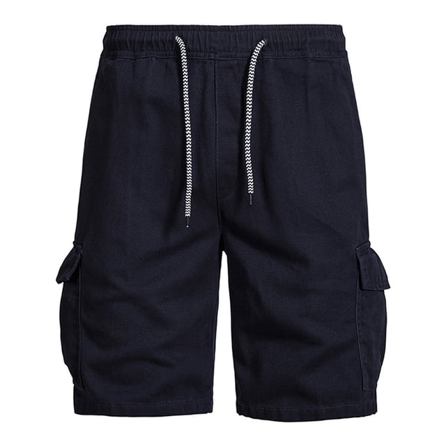 Diufon Men's Athletic Shorts Drawstring Waisted Outdoor Sport Shorts Spring Summer Hiking Shorts with Pockets