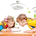 thumbnail image 4 of LSLJS Ceiling Fan with Lights, Enclosed Low Fan Light, Ceiling Light with Fan, Hidden Electric Fan with E27 Lamp Holder, Ceiling Fan, 4 of 5
