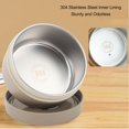 thumbnail image 3 of Bento Lunch Box, Stainless Steel Bento Container with Lid Large Capacity Thermal Lunch Box Leakproof Bento Lunch Box Container Kids Food Jar for Adults, 3 of 7