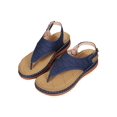 thumbnail image 4 of Woobling Ladies Flip Flop Platform Sandals Ankle Strap Shoes Anti Slip Vacation Comfortable Open Toe Deep blue 7.5, 4 of 7