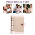 thumbnail image 3 of IFANLANDOR 1Set Pink Rectangular Thin Binders for Study 5.7X4.7in, 3 of 6